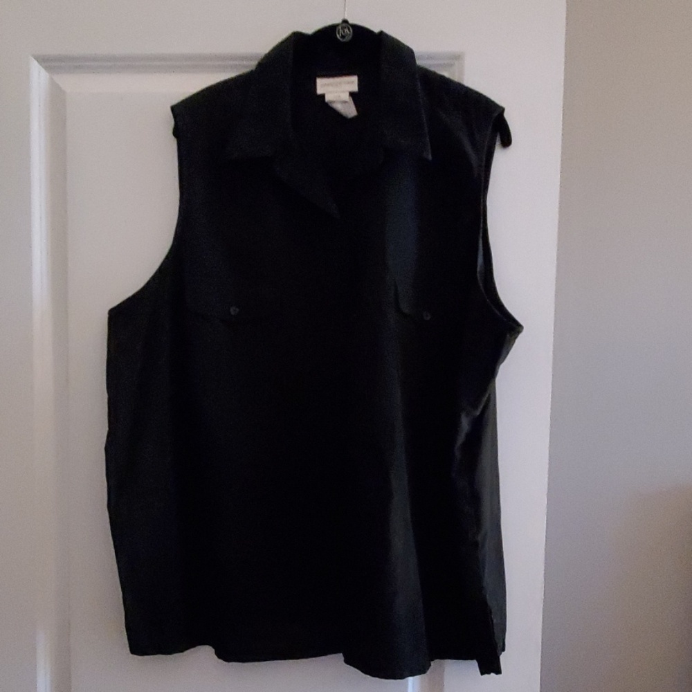 EUC Sleeveless Button Down Blouse